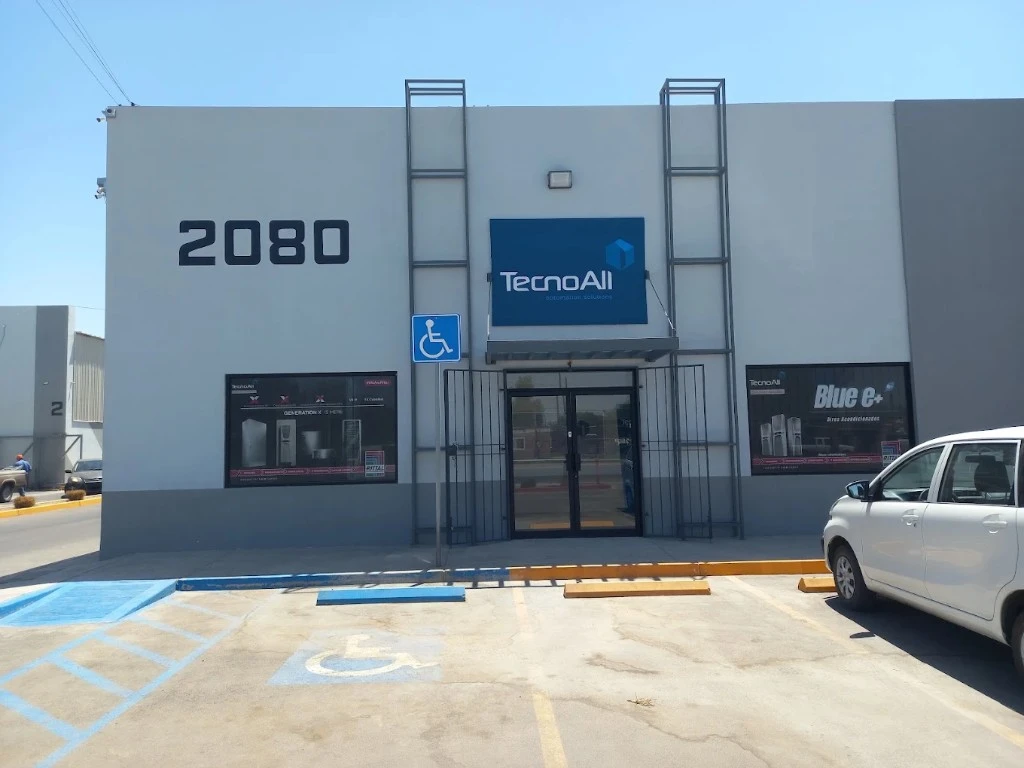 Fachada de la sucursal Tecno All en Mexicali